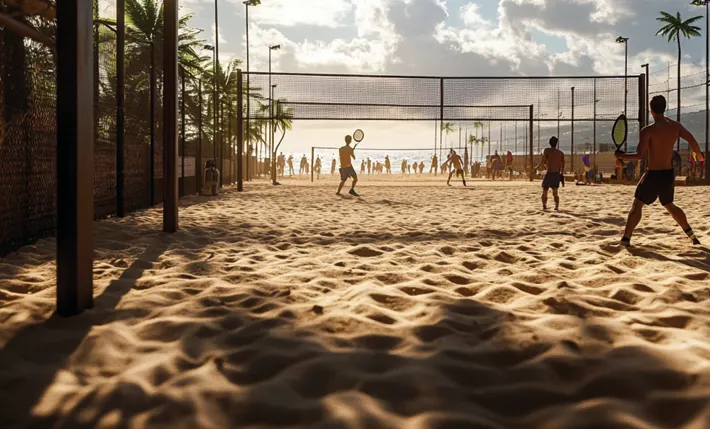 Quadra de beach tennis