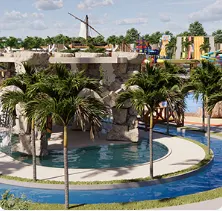 Complexo de piscinas do parque